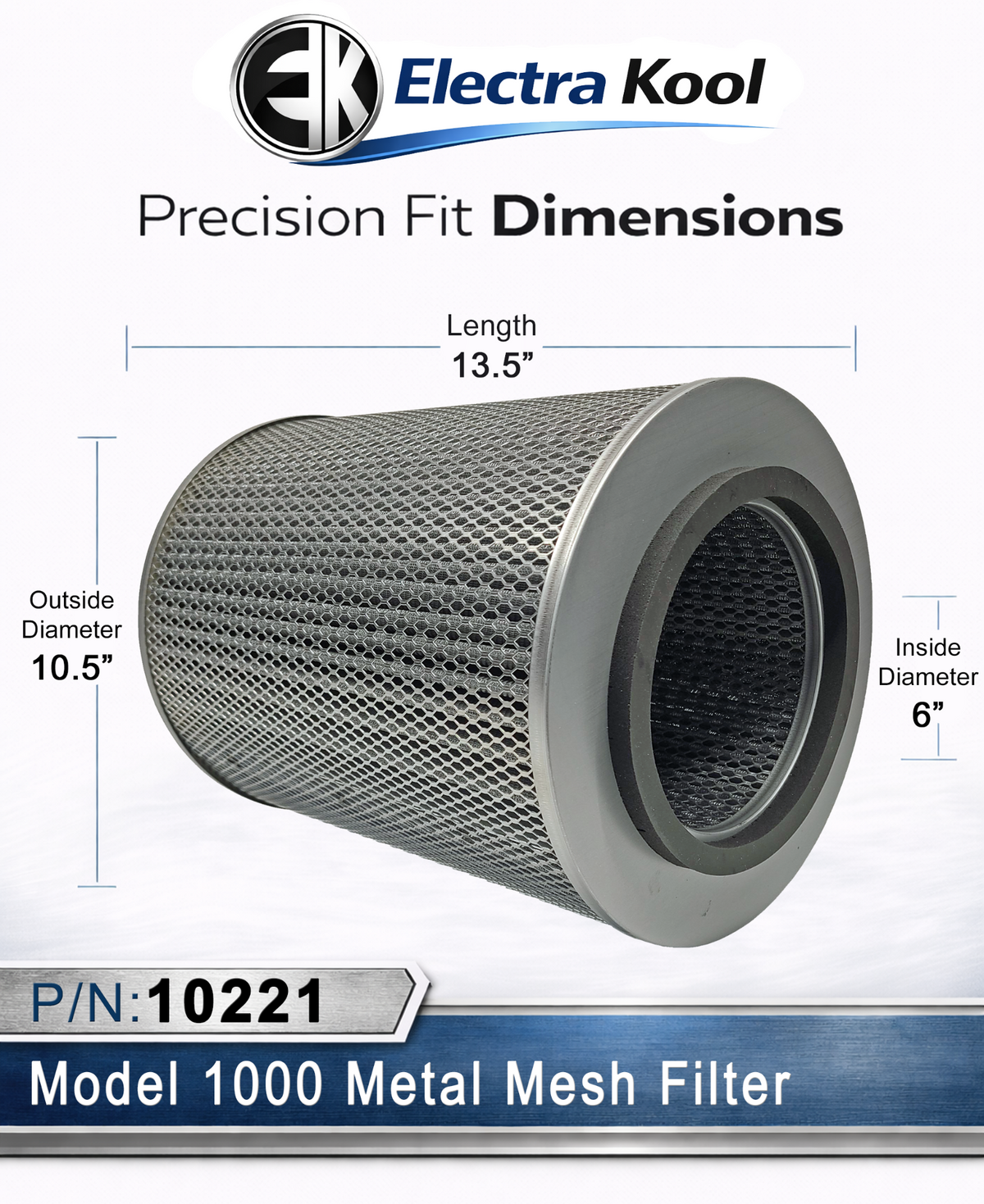 Electra-Kool Model 1000 metal mesh replacement filter