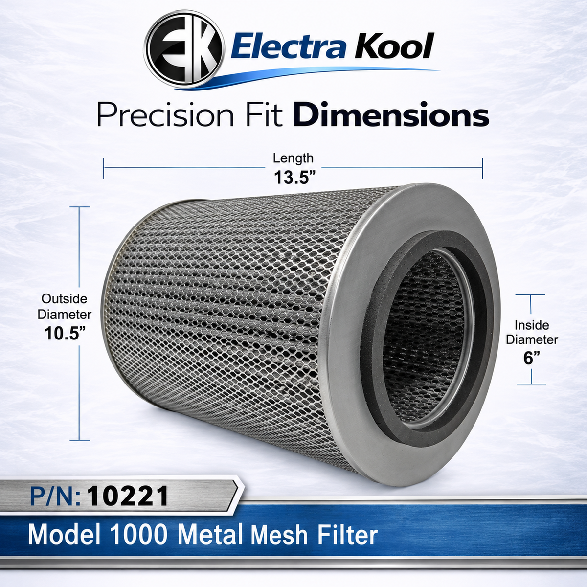 Electra-Kool Model 1000 metal mesh replacement filter