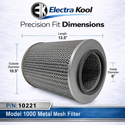 Electra-Kool Model 1000 metal mesh replacement filter