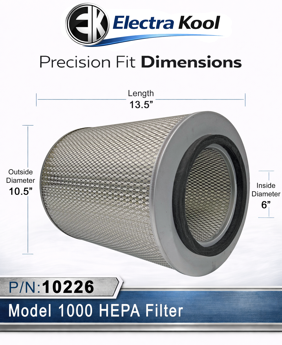 Electra-Kool Model 1000 HEPA replacement filter – alternate view 6