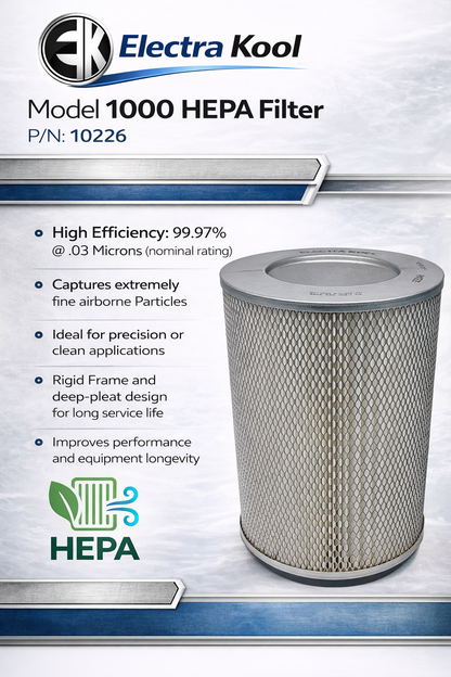 Electra-Kool Model 1000 HEPA replacement filter – alternate view 7