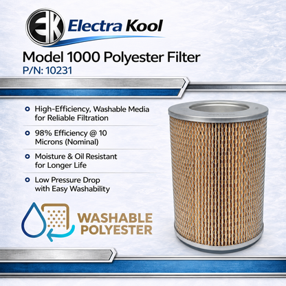 Electra-Kool Model 1000 polyester replacement filter