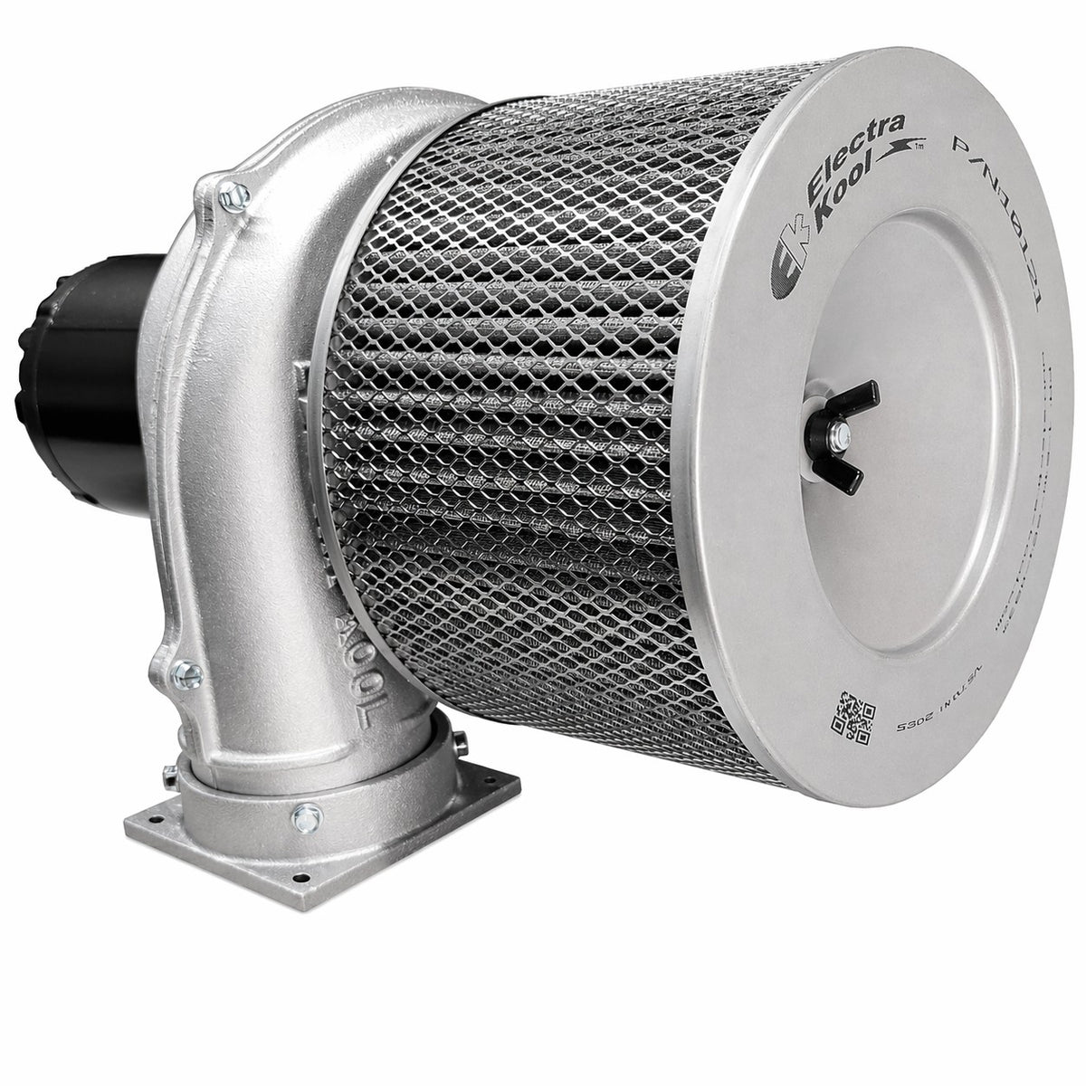 Electra-Kool Model 500 filtered blower with metal mesh filter