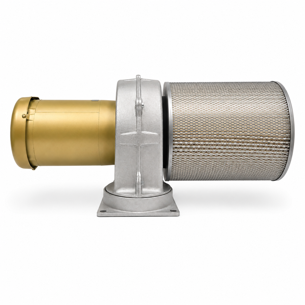 Electra-Kool Model 1000 filtered blower with pleated paper filter