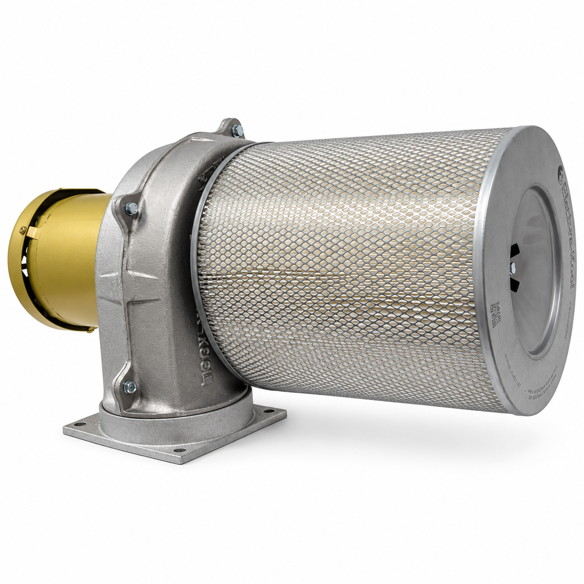 Electra-Kool Model 1000 filtered blower with pleated paper filter alternate view
