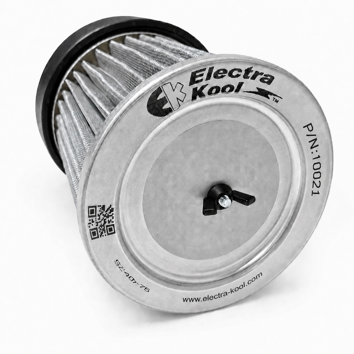 Electra-Kool Model 150 filtered blower with metal mesh filter – alternate view 2