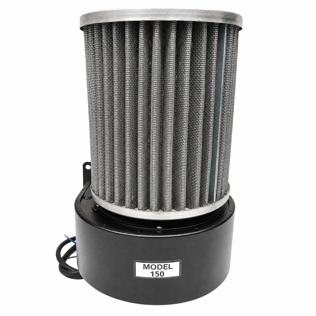 Electra-Kool Model 150 filtered blower with metal mesh filter alternate view