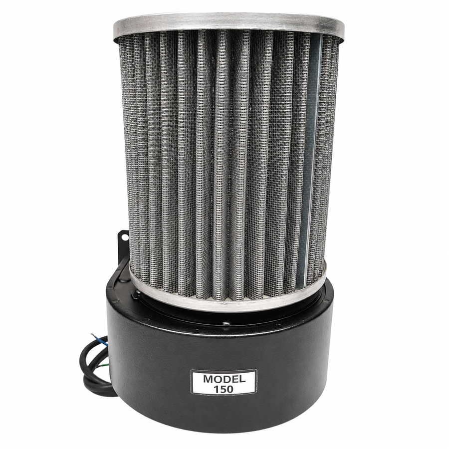 Electra-Kool Model 150 filtered blower with metal mesh filter alternate view