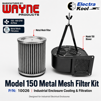 Electra-Kool Model 150 filtered blower with metal mesh filter – alternate view 8