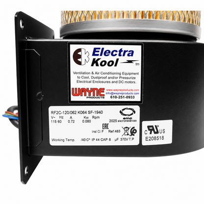 Electra-Kool Model 150 filtered blower with pleated paper filter – alternate view 7