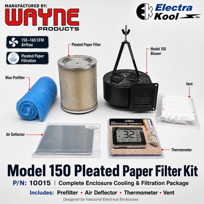 Electra-Kool Model 150 filtered blower with pleated paper filter – alternate view 8