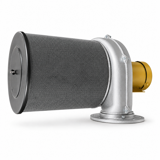 Electra-Kool Model 3000 filtered blower with metal mesh filter alternate view