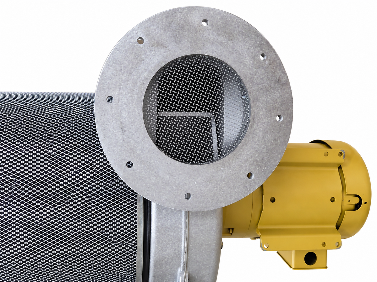 Electra-Kool Model 3000 filtered blower with metal mesh filter alternate view