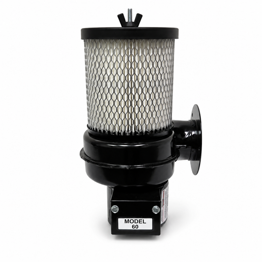 Electra-Kool Model 60 filtered blower with pleated paper filter alternate view