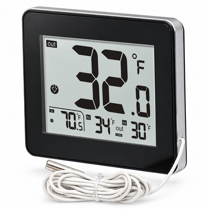 Cabinet Temperature Monitor — Wired Thermometer for Electra-Kool Blowers
