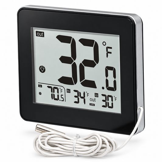 Cabinet Temperature Monitor — Wired Thermometer for Electra-Kool Blowers