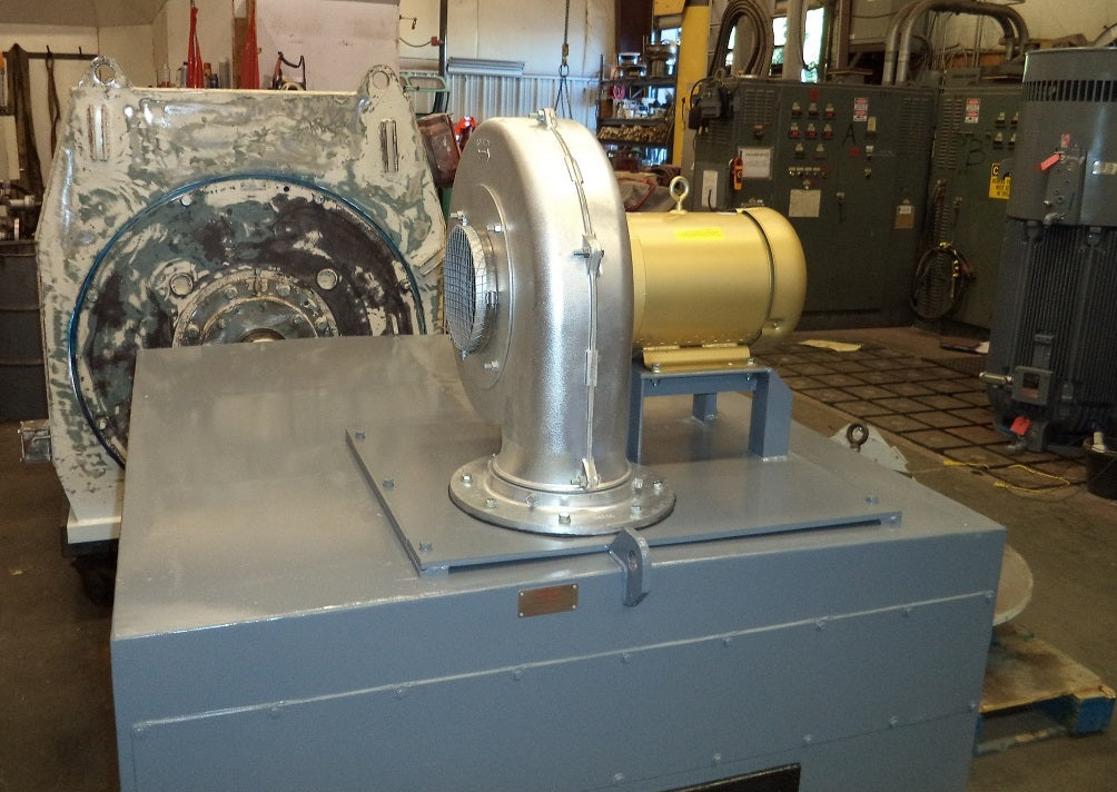 Electra-Kool Model 3000 filtered blower mounted on an AC motor hood – alternate view 2