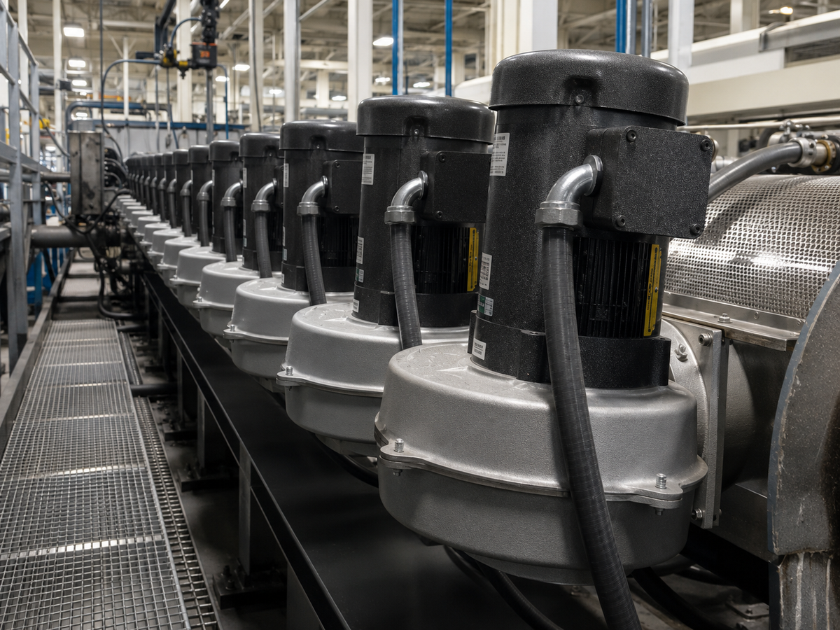 Electra-Kool Model 500 filtered blower in an industrial application