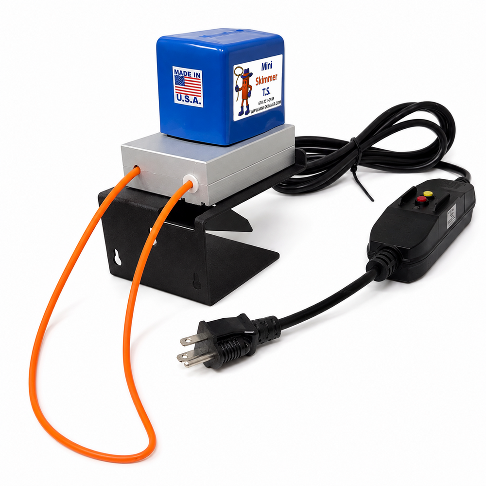 Wayne Products Mini-Skimmer T.S. for limited-clearance CNC and machine-tool coolant sumps