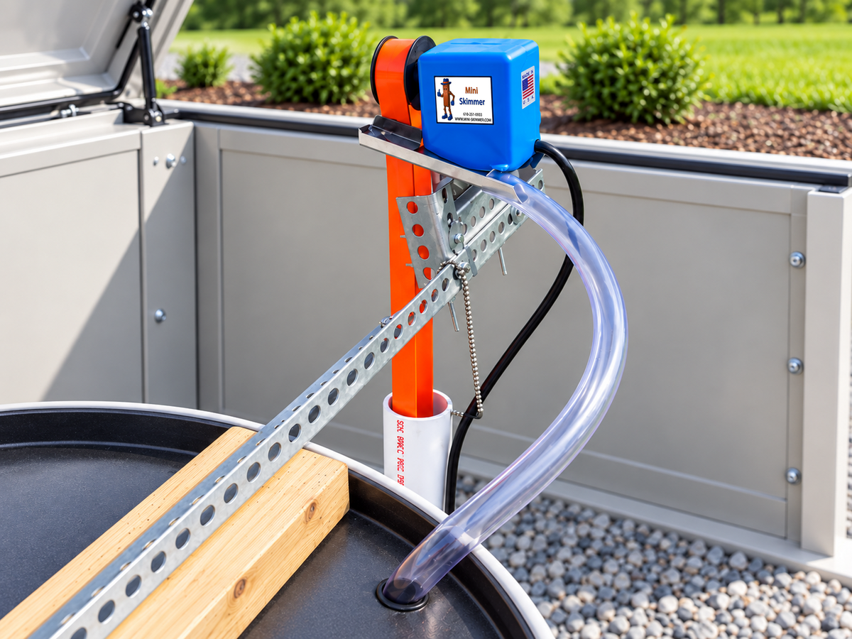Wayne Products oil skimmer used in an environmental remediation or monitoring-well application