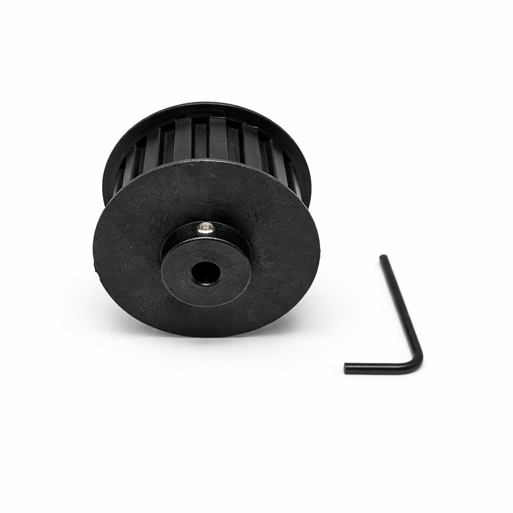 Mini-Skimmer drive pulley / drive wheel side view