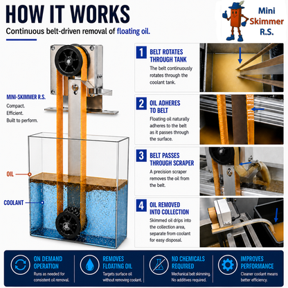 Mini-Skimmer R.S. compact oil skimmer alternate product view