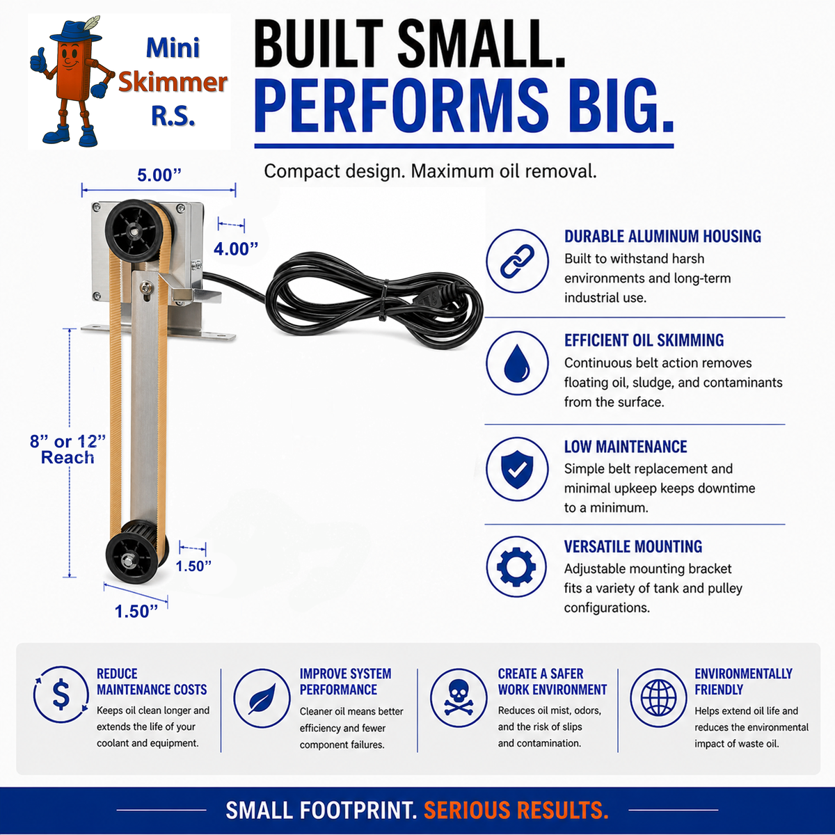 Mini-Skimmer R.S. compact oil skimmer alternate product view