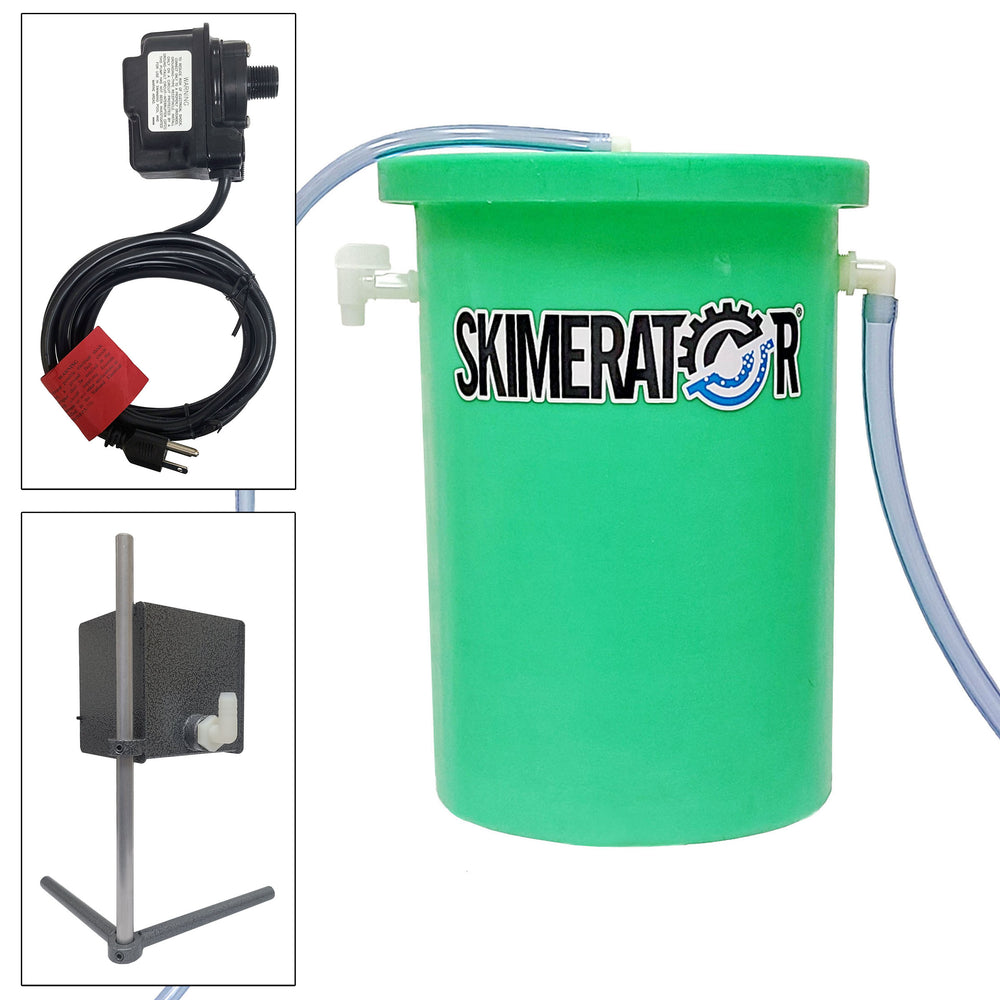 Wayne Products Skimerator coolant aeration and oil removal system used for machine-tool coolant maintenance