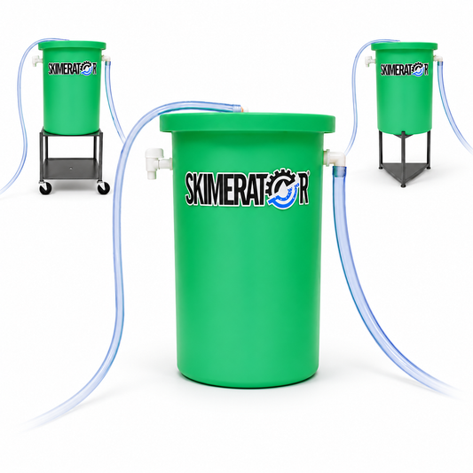 Skimerator oil skimmer and coolant aeration system
