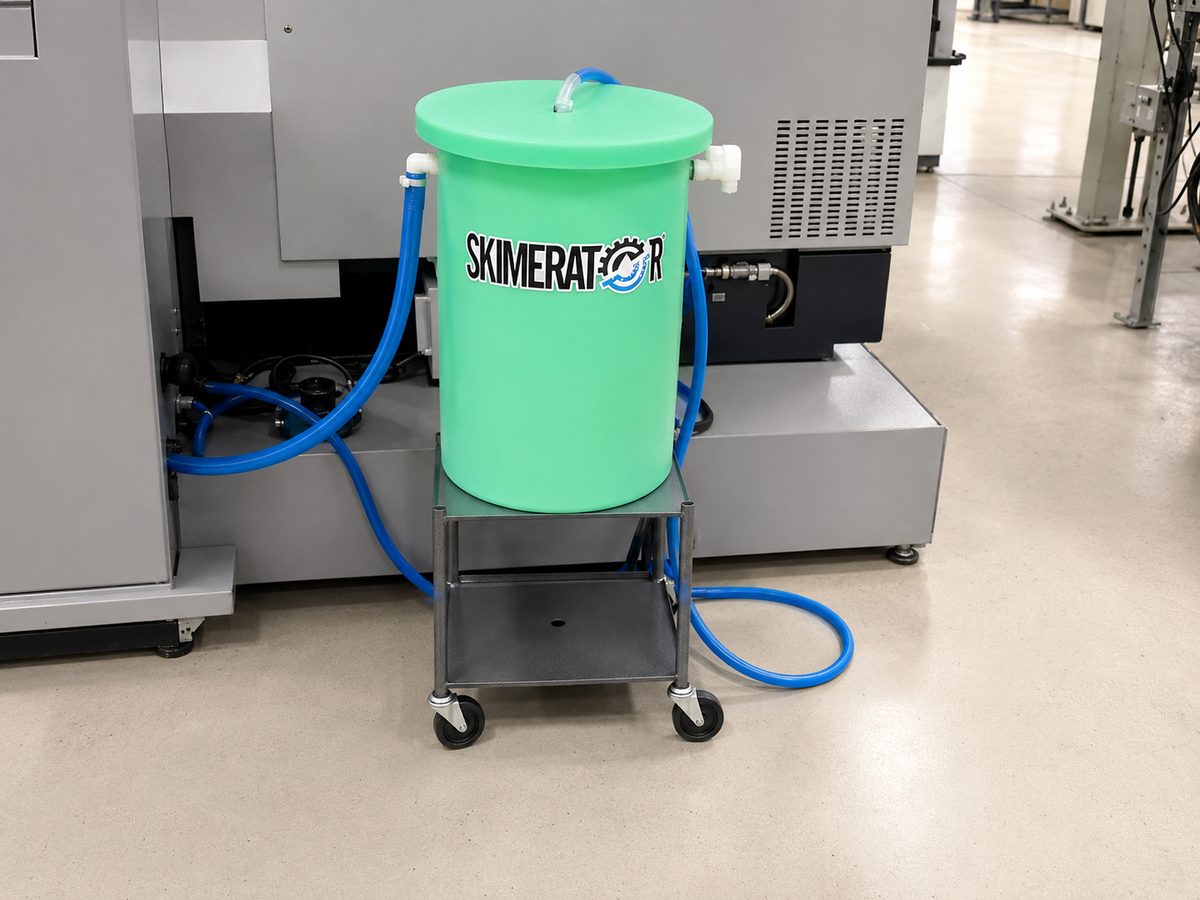 Wayne Products oil skimming equipment used for machine-tool coolant maintenance
