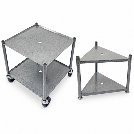 Skimerator square wheeled and triangle reservoir stand options