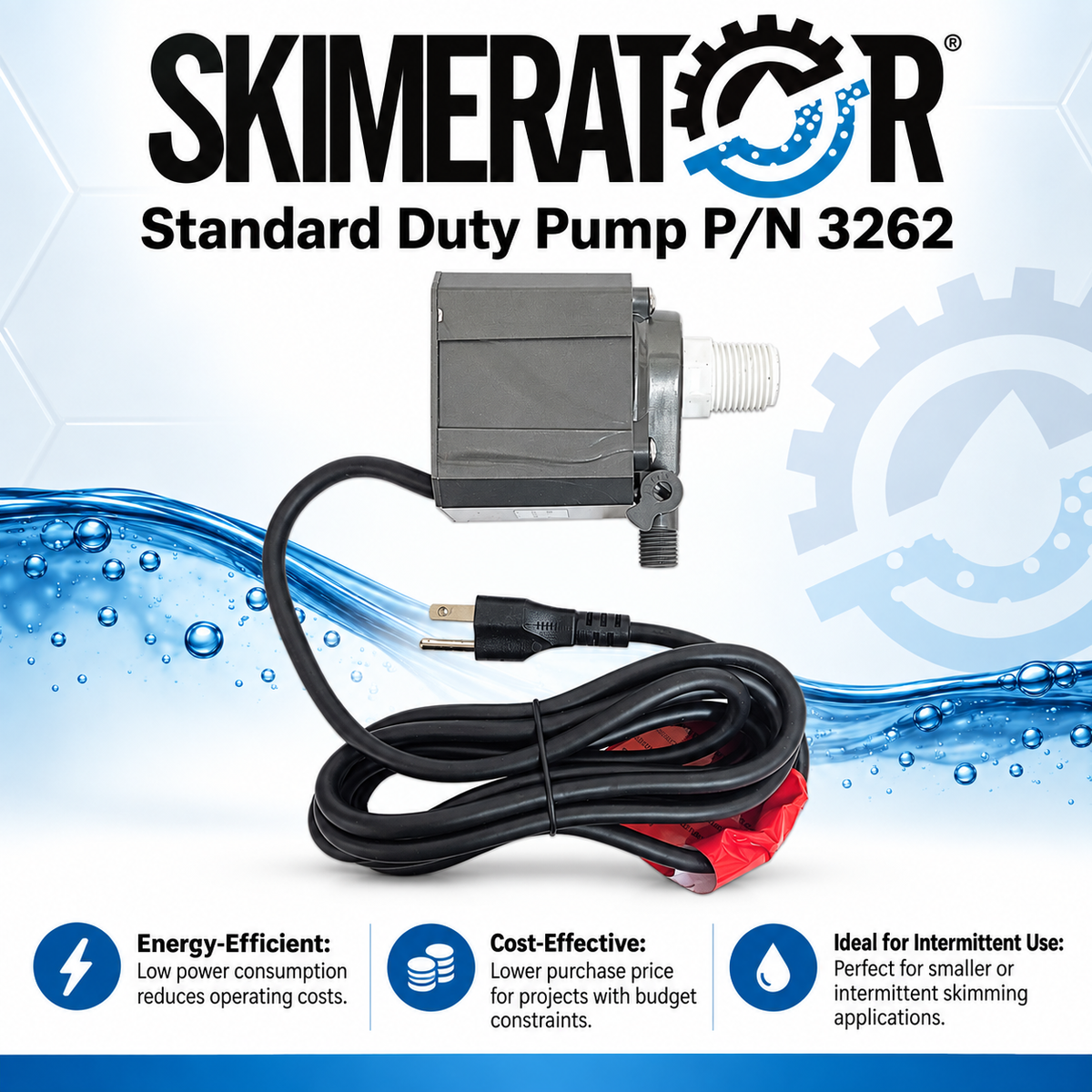 Skimerator standard-duty replacement pump