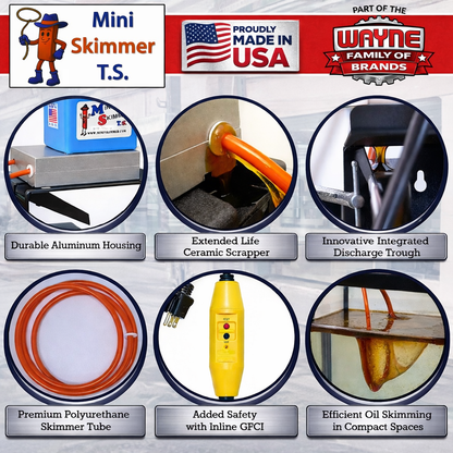 Mini-Skimmer T.S. tube oil skimmer alternate product view
